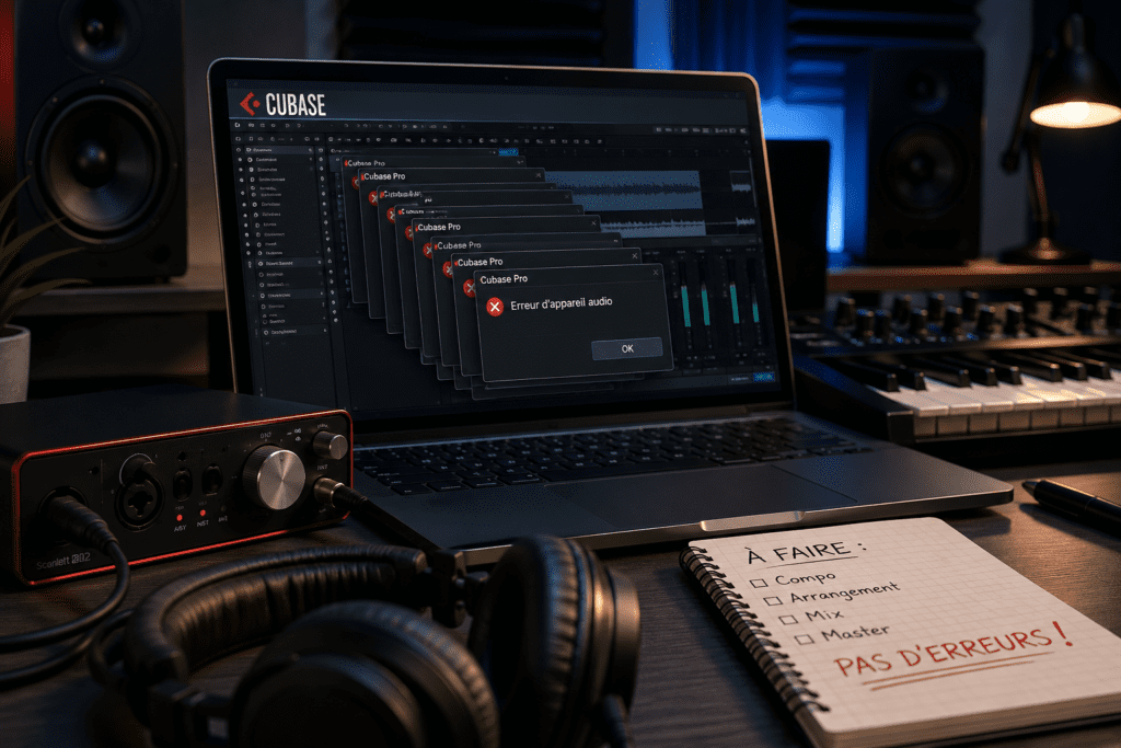 comment résoudre le problème de carte son sur cubase