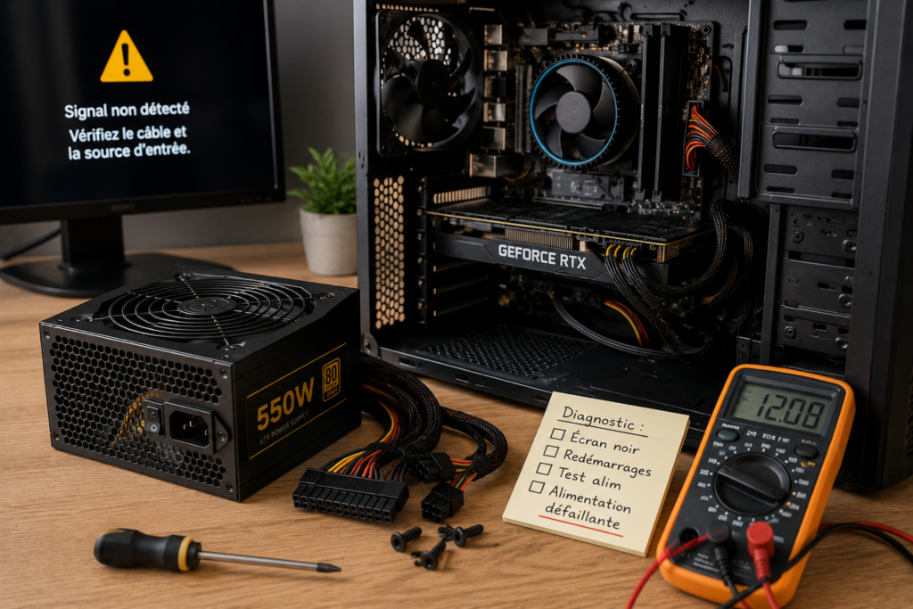 alimentation pc reunion