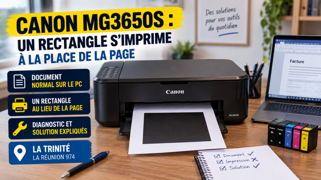 Canon MG3650S problème impression