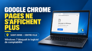 Chrome n'affiche pas les pages sur un PC Windows 7 à Saint-Denis