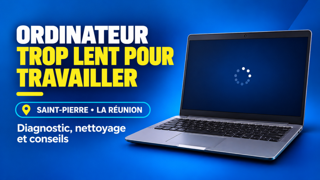 Nettoyage PC à Saint-Pierre – intervention sur un ordinateur lent