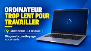 Nettoyage PC à Saint-Pierre – intervention sur un ordinateur lent